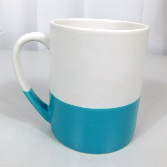 Starbucks Hand Dipped Siren Etched Coffee Mug 14 oz Blue White 2014 - Picture 5 of 8